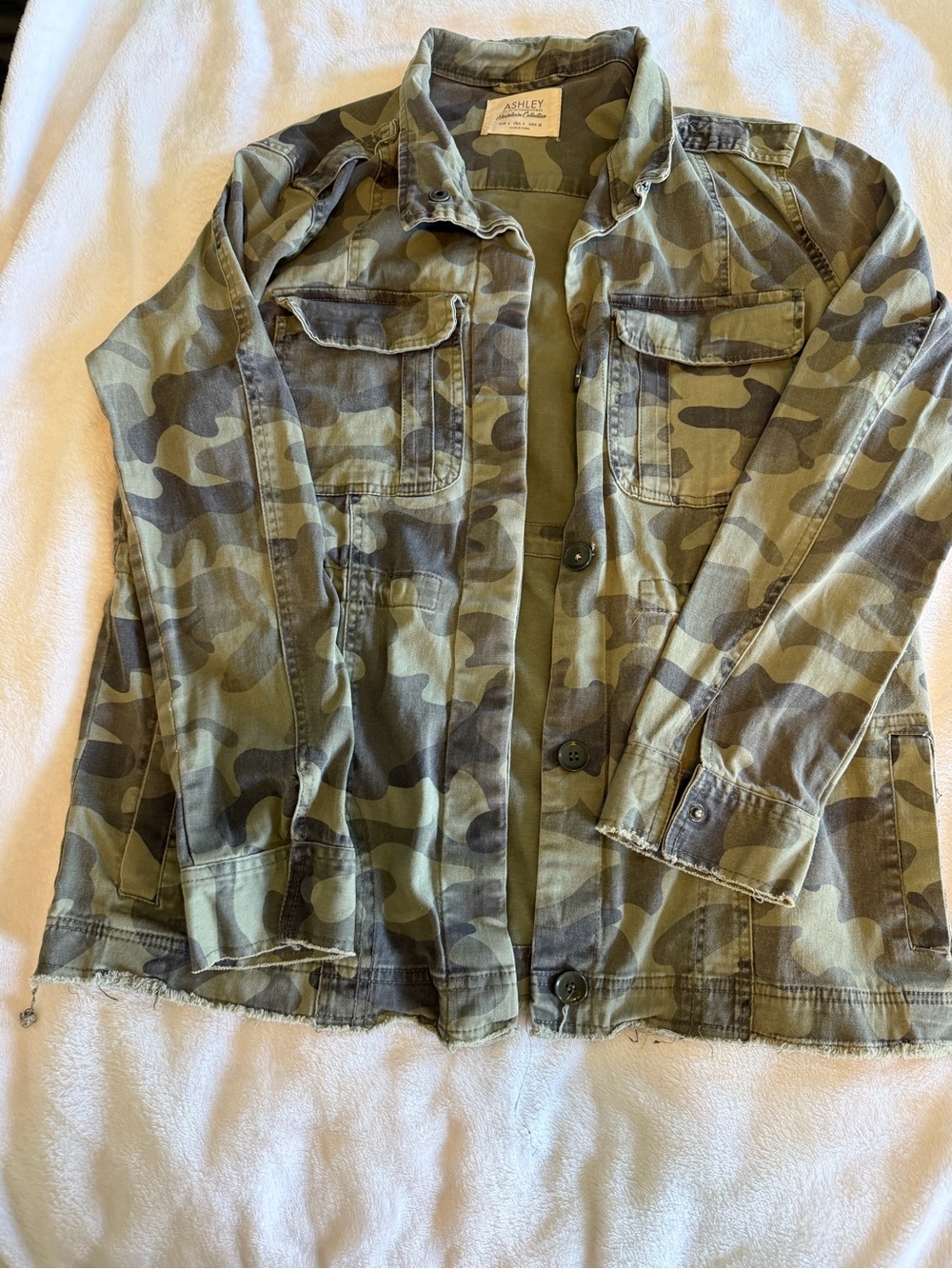 Ashley By 26 International Camouflage Shirt - Olive Green, Brown
